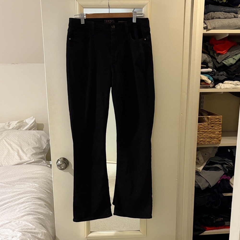 7 For All Mankind Black Wide Leg Jeans